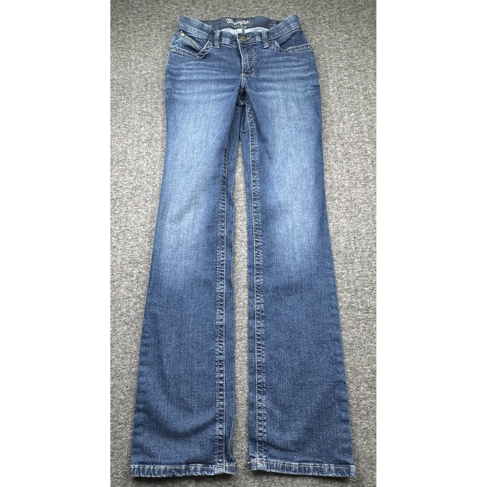 Women's Wrangler Willow Boot Cut Ultimate Riding Mid Rise Jeans 3x36 Fits 28x36